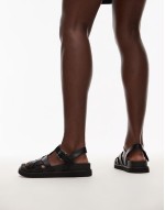 Jason flat sandal in black