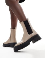 Addilyn chunky ankle boots in natural