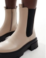 Addilyn chunky ankle boots in natural