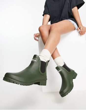 Wilton Chelsea wellington boot in olive