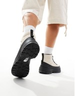 Glenclyffe Urban boots in off white and black
