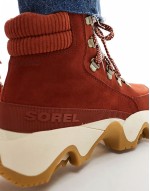 Kinetic Impact Conquest Plus WP waterproof suede snow boots in sanguine red and jet