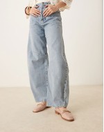 Verity loafer flat shoes with trim in blush