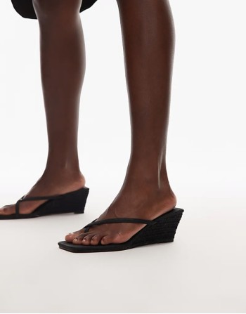 Hannah wedge heel in black